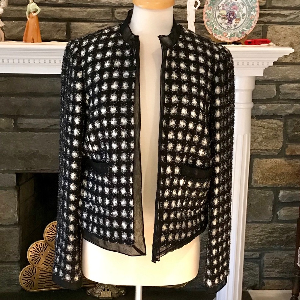 Worth Black and white blazer